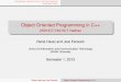 Object Oriented Programming in C++ - 2501ICT/7421ICT NathanSchool of Information and Communication Technology Grifﬁth University Semester 1, 2012 ... Subclasses and Access Control