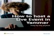 How to host a Live Event in Yammer...To host a live event in Yammer you must Enforce Office 365 Identity and you must be using Office 365 Groups. \Verify with your IT Department before