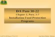 DA Pam 30-22 - Quartermaster Corps...DA Pam 30-22, Chapter 3, paragraph 3-7: Installation Food Protection Programs …promotes the efficient allocation of resources by identifying