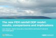 The new FEH rainfall DDF model: results, comparisons and ... · Rainfall DDF models in the UK Used to estimate total event rainfall of a particular duration (a few minutes to several