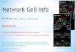 Network Cell Infotailored for the LTE wireless system. (1) Wireless network type, Serving cell details (2) LTE RSSNR over time (3) LTE RSRP over time (4) LTE RSRQ over time (5) Time,