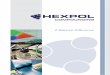 HEXPOL HEXPOL PROSPEKT 2015 COVVER W-2.pdfThe largest market segment is the automotive industry followed by building and construction, energy and oil, water treatment, wire and cable,