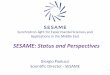 SESAME: Status and Perspectives · Crystallography (MX) ~4-~13 keV IVU ¥ New Beamline ¥ Partial support by the Jordanian Scientific Research Support Fund. New projects 6 No Beamline