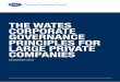 THE WATES CORPORATE GOVERNANCE PRINCIPLES FOR … · The Wates Corporate Governance Principles for Large Private Companies provide a tool to help large private companies look themselves
