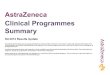 AstraZeneca Clinical Programmes Summary · 3Q 2014 Results Update The following information about ongoing AstraZeneca clinical studies in Phases I-IV has been created with selected