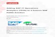 Adding SAP IT Operations Analytics (ITOA) to a Lenovo SAP ... · Adding SAP IT Operations Analytics (ITOA) to a Lenovo SAP HANA Solution SAPPHIRE 2017 Demonstration ... run with “full