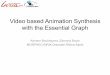 Video based Animation Synthesis with the Essential Graph · Video based Animation Synthesis with the Essential Graph Adnane Boukhayma, Edmond Boyer MORPHEO INRIA Grenoble Rhône-Alpes
