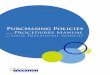 Purchasing Policies · 2017-10-10 · purchasing procedures and to clarify certain other areas, such as the use of purchasing cooperatives and collective purchasing agreements, prevailing