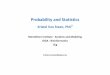 Probability and Statistics - Montefiore Institutekvansteen/MATH0008-2... · Probability and Statistics Kristel Van Steen, PhD2 Montefiore Institute - Systems and Modeling ... kristel.vansteen@ulg.ac.be
