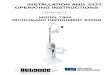 MODEL 7900 OPHTHALMIC INSTRUMENT STAND · This Installation and Operating Instruction contains information applicable only to the Reliance® Model 7900 Ophthalmic Instrument Stand