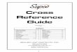 Cross Reference Guide - ControlsCentral Cross Reference.pdf · Cross Reference Guide Revision 1 11/02 SEALED UNIT PARTS CO., INC. 2230 Landmark Place Allenwood, NJ 08720 (732) 223-6644