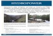 HYDROPOWER - gwp.uk.comgwp.uk.com/wp-content/uploads/2016/01/GWP-Hydropower-Mar14.pdf · for hydropower development, covering all aspects of hydrology, flood risk management, hydraulic