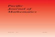 Paciﬁc Journal of Mathematics - MSP · The Paciﬁc Journal of Mathematics (ISSN 0030-8730) at the University of California, c/o Department of Mathematics, 798 Evans Hall #3840,