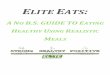 ELITE EATS - d3ciwvs59ifrt8.cloudfront.net · Team Elite. Feel free to post your meals and snacks to help keep us all on track! PREP, PREP, PREP Avoid eating out as much as possible!