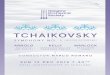 TCHAIKOVSKY - Glasgow Orchestral Society · are inescapably Tchaikovsky. Furthermore, the two middle movements are almost vintage Tchaikovsky. The Adagio has a warm touch to it in