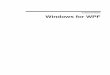 ComponentOne Windows for WPFprerelease.componentone.com/help/WPF/WPF.Window.pdf · iii Table of Contents ComponentOne Windows for WPF Overview.....1