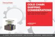 COLD CHAIN SHIPPING CONSIDERATIONS · Heat Transfer Modes Affecting a Passive Shipper 6 PASSIVE SHIPPING OPTIONS—HOW THEY WORK This next section covers passive shipping options
