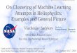 On Clustering of Machine Learning Attempts in Heliophysics ... · •Introduction: the role of machine learning in Heliophysics •Clustering of machine learning research publications