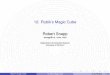 12. Rubik's Magic Cube - snapp/teaching/cs32/lectures/rubik.pdfآ  2012-11-07آ  Rubikâ€™s Magic Cube