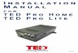 Installation Manual TED Pro Home TED Pro Lite Pro Home...o Accuracy when used on single-phase services is better than ±2% • MTU Home is suitable for use on single-phase services