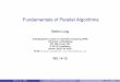 Fundamentals of Parallel Algorithms Foundations of Parallel Algorithms: Data Partitioning Calculations