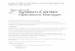 Pack for SQL Server Guide to Microsoft System Center ......prerequisites should be met to begin with this management pack. Notes to Release For mer generation of the management packs