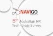 5th Australian HR Technology Survey - Navigo · The Australian HR Technology Report is a study commissioned by Navigo, expertsinHRIS, ... products being used and adoptedin favour