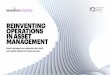 Reinventing Operations in Asset Management PoV · 2019-09-17 · many asset management firms are moving to address the market pressures and competitive forces in the industry. Ultimately,