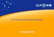 CLP Group 2013 Interim Results Brief Document/e...CLP Group 2013 Interim Results 12 August 2013 . Disclaimer ... Higher earnings from coal-fired projects due to lower fuel costs partially