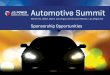 Automotive Summit...The availability of sponsorship opportunities is subject to change, and is current as of 11-20-15. March 31, 2016, Wynn Las Vegas and Encore Resort, Las Vegas NV