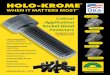 WHEN IT MATTERS MOST - Holo-Krome · 2016-08-08 · please order by product number code • made to print engineered specials holo-krome® when it matters most™ made in usa since