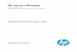 HP Service Manager...The Rapid Application Development (RAD) environment HPServiceManager(9.41) Page5of363. If you do not have the administrative experience necessary to apply the