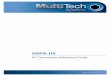 MT H5 AT Commands Repaired - MultiTechCOPYRIGHT AND TECHNICAL SUPPORT AT Commands for HSPA‐H5 Modem 2 H5 AT Commands Reference Guide for the following products: MTSMC‐H5‐xx,