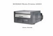 KODAK Photo Printer 6850 · 2012-04-30 · • The thermal head becomes extremely hot during normal operation. Do not touch it. • Alcohol pads are used to clean the thermal head