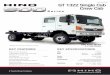 GT 1322 Single Cab Crew Cab - Hino Australia...GT 1322 Cab, Instrumentation & Chassis ELECTRICAL Type 24V, negative earth Batteries 2 x 12V, series-connection. Capacity 120Ah (140Ah