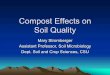 Compost Effects on Soil Quality - extsoilcrop.colostate.edu · Microbial Biomass Enzyme activity C and N dehydrogenase Total biomass phosphatase bacteria urease fungi arylsulfatase