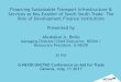 Financing Sustainable Transport Infrastructure & Services as Key … · 2017-07-20 · Financing Sustainable Transport Infrastructure & Services as Key Enabler of South-South Trade-
