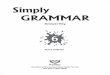 Simply English GRAMMAR - SARASWATI HOUSE Material/978-93-5199-741... · Terry O’Brien Answer Key GRAMMAR English 6 Simply GRAMMAR (An imprint of New Saraswati House (India) Pvt