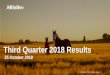 Third Quarter 2018 Results - Anheuser-Busch InBev Highlights of the quarter â€¢Revenue growth despite