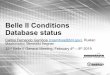 Belle II Conditions Database status · Database status Carlos Fernando Gamboa (cgamboa@bnl.gov), Ruslan ... (database component) in numbers 950K rows 340MB 520 connections Day Number
