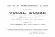 A Musical VOCAL SCORE - playscriptsplace.com · COPYRIGHT WARNING Copyright is a form of protection grounded in the U.S. Constitution and granted by law for original works of authorship