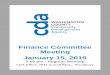 Finance Committee Meeting January 15, 2019 · 2019-01-14 · BOARD OF COMMISSIONERS WASHINGTON COUNTY COMMUNITY DEVELOPMENT AGENCY WASHINGTON COUNTY, MINNESOTA CDA FINANCE COMMITTEE