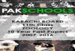 pakschools.net...PAK SCHOOLS KARACHI BOARD Ith Class ZOOLOGY 10 Year Past Paper 2007-2016