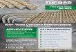 Fiberglass Rebar 60 GPa · 100+ Years Concrete Reinforcement Ultimate Corrosion Solution 100+ Years Sustainability 300% Total Project Savings Zero Maintenance ¼ The Weight of Steel