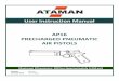 User Instruction Manual AP16 PRECHARGED PNEUMATIC AIR … · Lockwork Trigger Adjustments ... This airgun may only be used where your local laws permit or at shooting ranges allowed