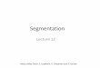 Segmentationfergus/teaching/vision_2012/12_segmentation.pdfImage Segmentation". IJCV 43(1),7-27,2001. Image Texton map Slide credit: S. Lazebnik. Using texture features for segmentation