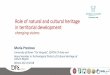 Role of natural and cultural heritage in territorial ... atene def-2.pdfThe connection cultural heritage-cultural identity brings back to a multitude of tangible and intangible components,