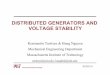 DISTRIBUTED GENERATORS AND VOLTAGE STABILITYelectriconf/2013... · Dynamic stability criterion based on static solutions • The system stability depends on: – Individual component