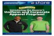 Introducing the Shearer’s Uniform and Corporate Apparel ......Introducing the Shearer’s Uniform and Corporate Apparel Program! store Uniforms • Logo Apparel • Accessories Company