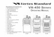 rOgraMMable FunctiOnS FeatureS VX-450 erieS O M · r FCC 96-326, Guidelines for Evaluating the Environmental Effects of Radio-Frequency Radiation. r FCC OET Bulletin 65 Edition 97-01